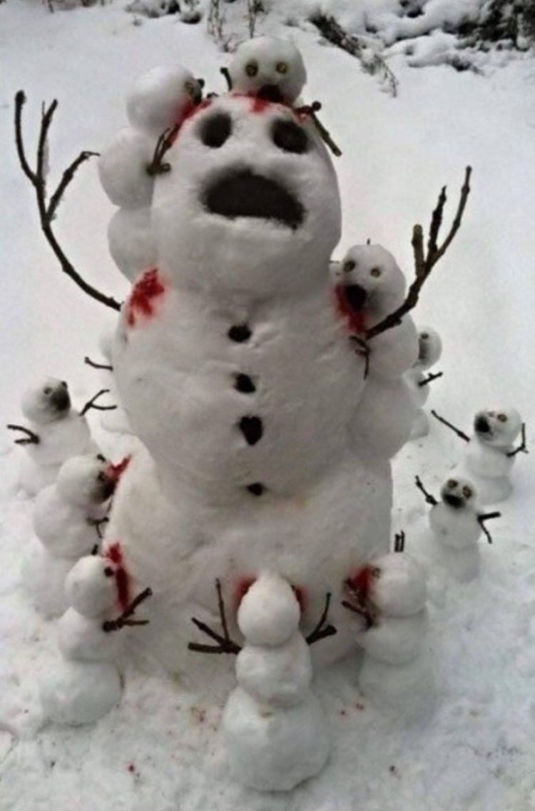 6. En snögubbe i nöd