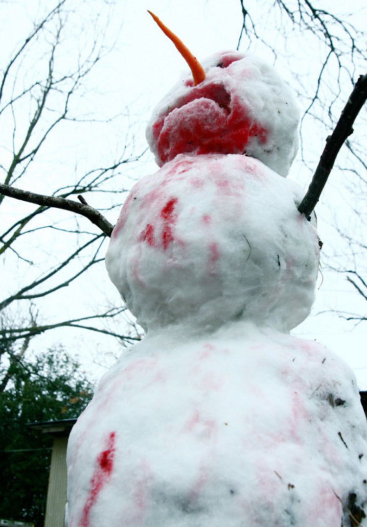 8. En galen snögubbe