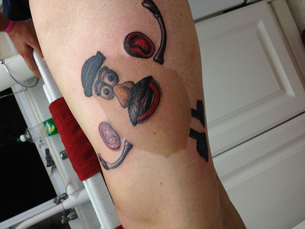8. Mr Potato Head tatuering