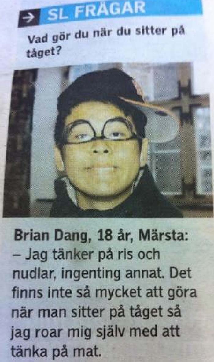 2. Vad gör du när du sitter på tåget?