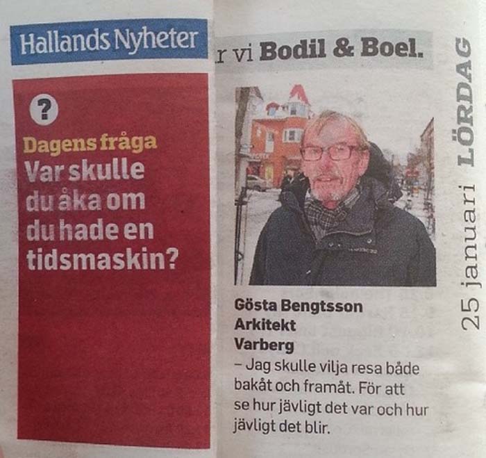 12. Var skulle du åka om du hade en tidsmaskin?