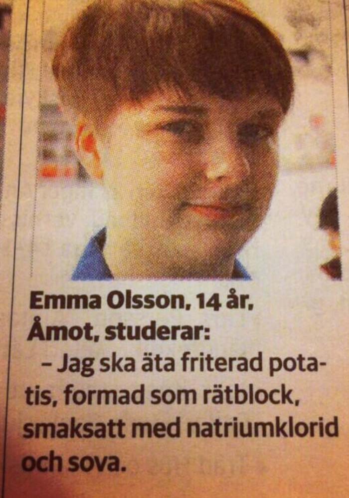 5. Vad ska du göra i helgen?