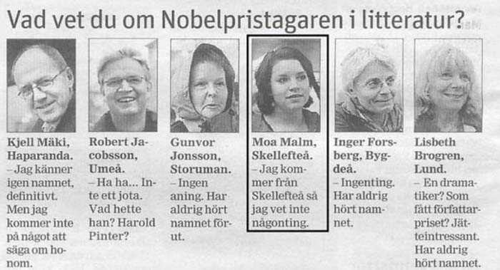 10. Nobelpristagaren i litteratur?
