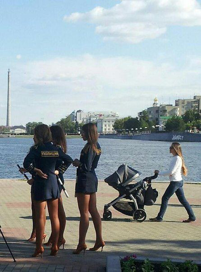 10. Ryska poliser kan vara fint att titta på