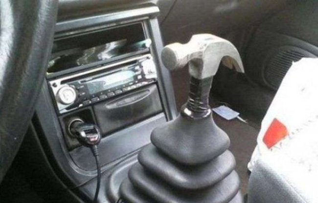 6. En tuff växelspak