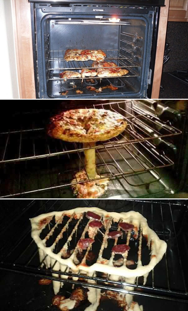 1. Bara en kille kan misslyckas med att värma på en pizza