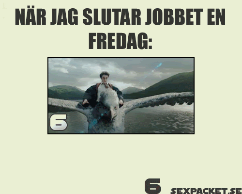 2. När jag slutar jobbet en fredag