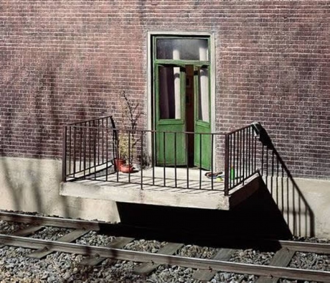 5. Det ser ganska farligt ut att gå ut på den här balkongen