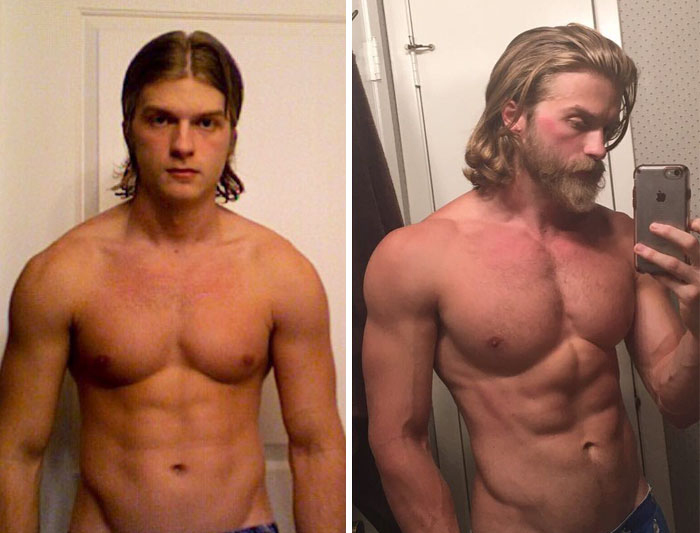 4. Han har inte bara skaffat skägg, han har blivit mer vältränad också