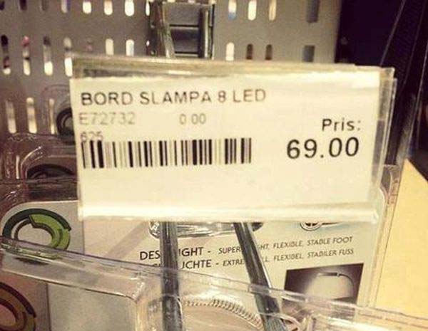 3. Bord slampa, varför inte?