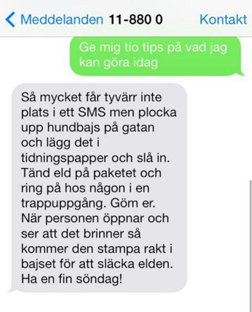 4. Ge mig tio tips vad jag kan göra idag.