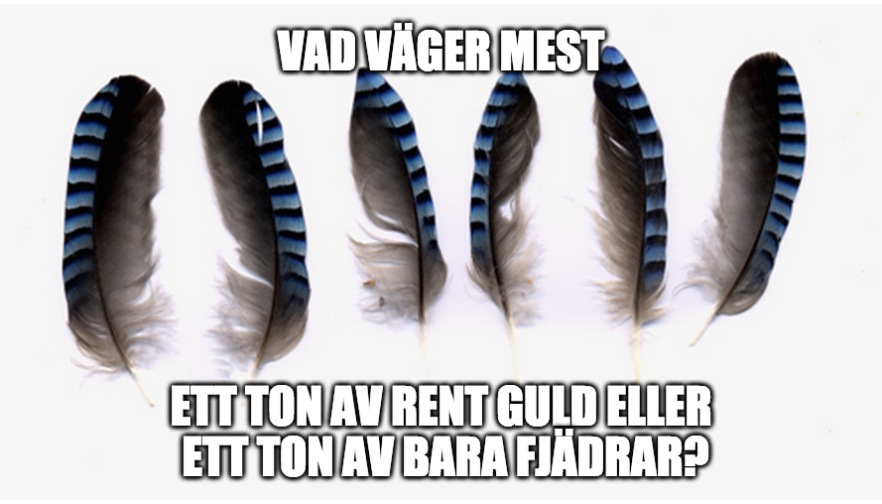 Här kommer gåtan: