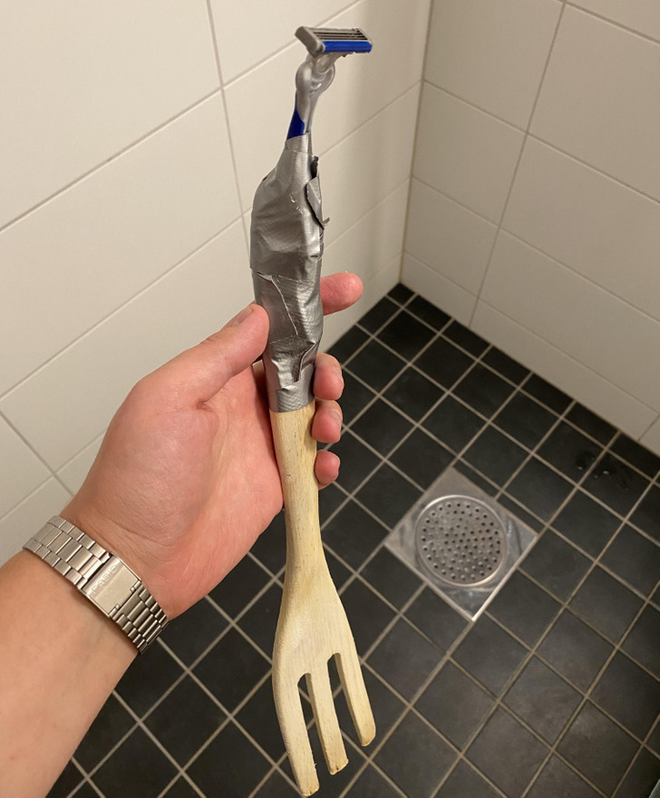 5. Om man vill raka rumpan.