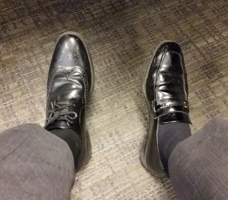 8. När man hade lite för bråttom till jobbet.