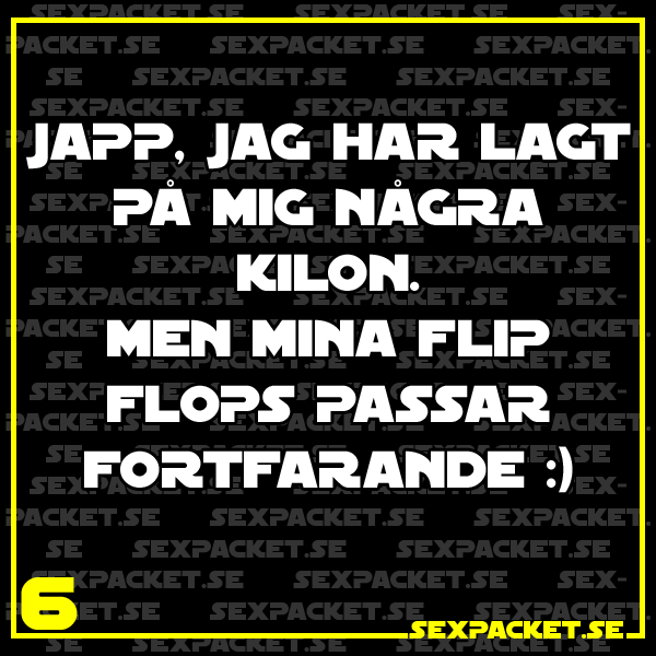 5. Mina flip flops passar fortfarande