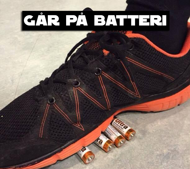 3. Går på batteri
