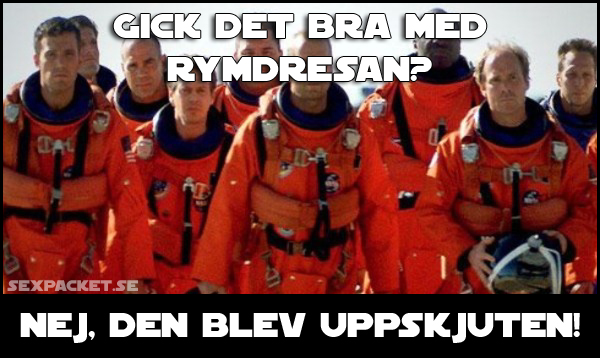 14. Gick det bra med rymdresan?