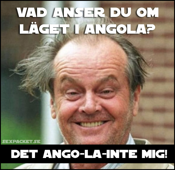 4. Vad anser du om läget i Angola?