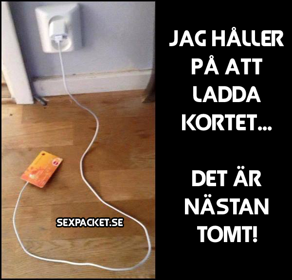 3. Mitt kort är nästan tomt