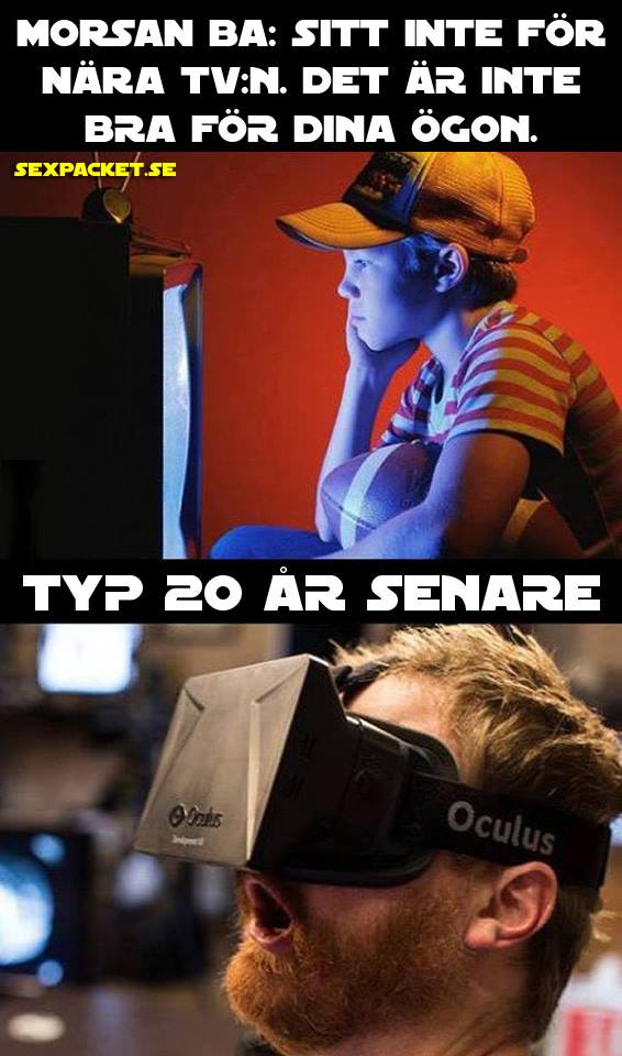 7. Sitt inte för nära tv:n