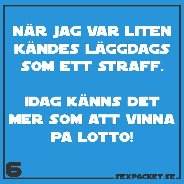 5. Läggdags