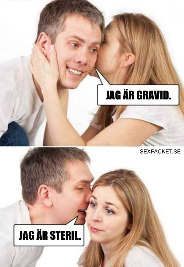 7. En gravid kvinna och en steril man