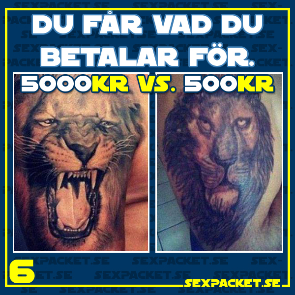 6. Du får vad du betalar för