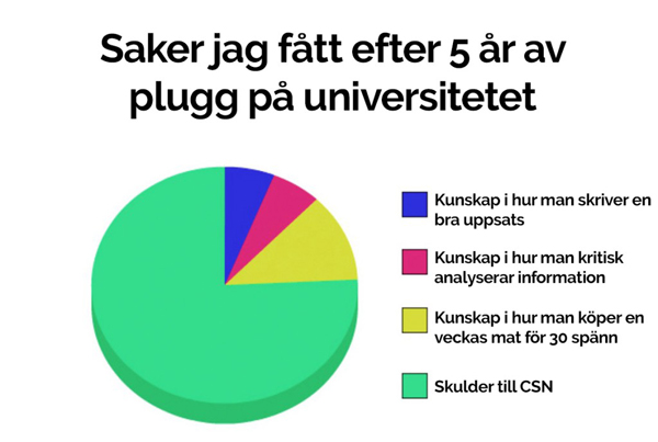 12. Saker jag fått efter 5 år av plugg på universitetet
