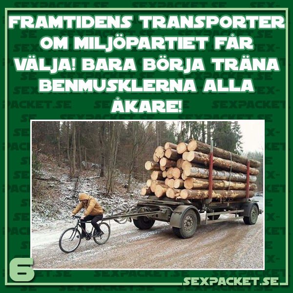2. Framtidens transporter om miljöpartiet får välja