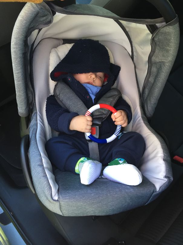 6. Han somnade när han körde