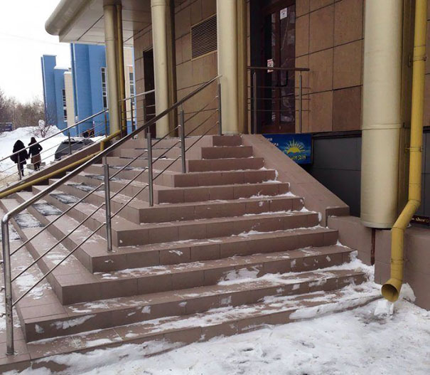 2. En trappa som inte blev så lyckad