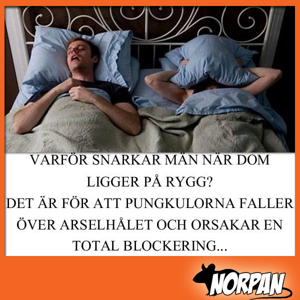 5. Varför män snarkar